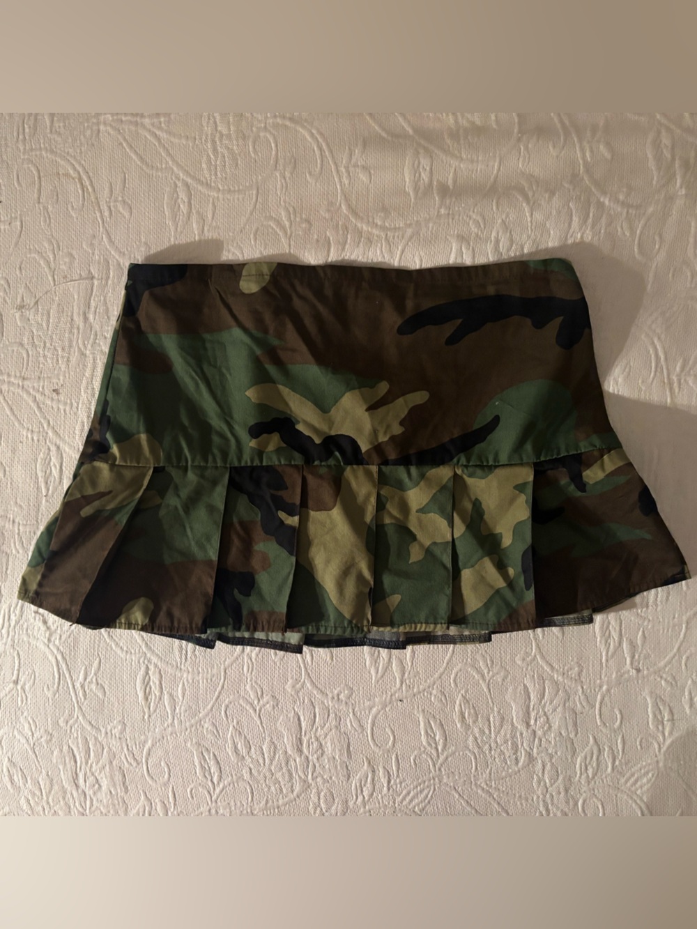 Camo mini skirt